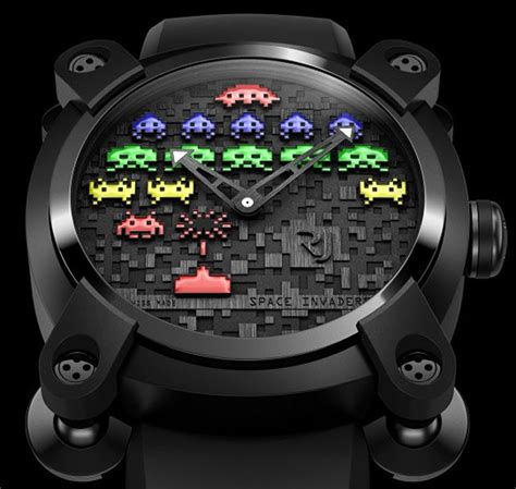 space invaders timepiece